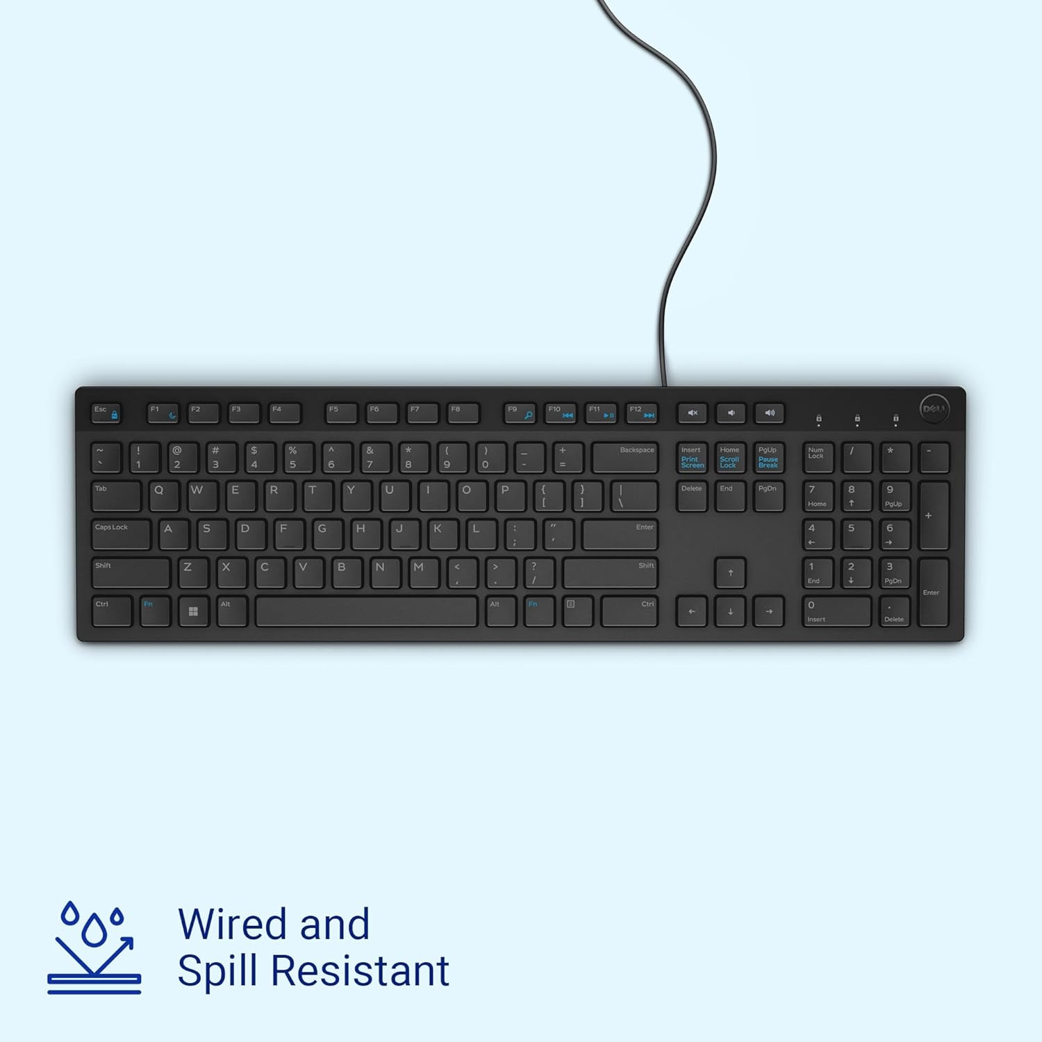 Dell KB216 Wired Multimedia USB Keyboard, KB216 - Gallery Image